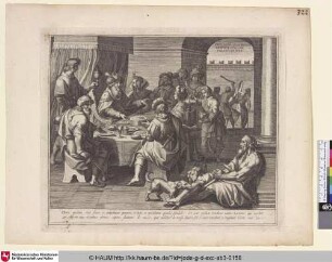 [Lazarus bettelt vor dem Haus des reichen Mannes; Lazarus Begging before the Rich Man's House]