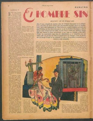 El hombre sin pasado : Nuestro folletín