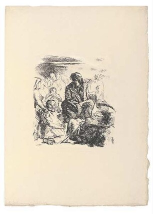 Sechs Lithographien zum Neuen Testament. Blatt 4: Die Bergpredigt