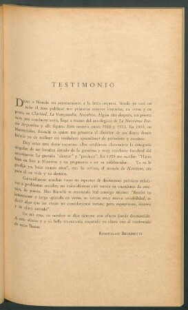 Testimonio