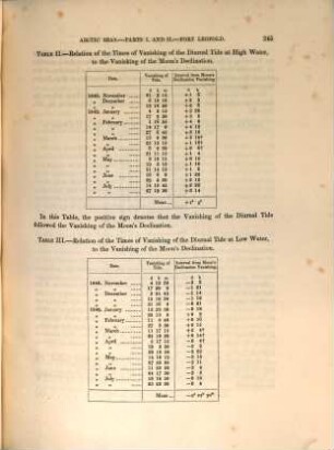 On the tides of the Arctic Seas, 1[/2]. On the diurnal tides of Port Leopold, North Somerset : received November 7, 1861, - read January 9, 1862