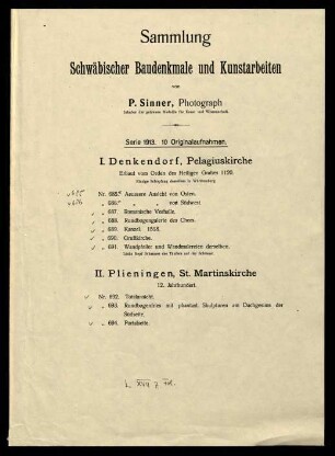 Serie 1913, 10 Originalaufnahmen : (Denkendorf, Plieningen)