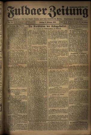 Ausgabe vom Freitag, den 08. Februar 1929.