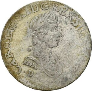 Eindritteltaler des Königs Karl XI. von Schweden für Schwedisch-Pommern, 1674