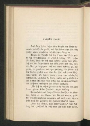 Neuntes Kapitel