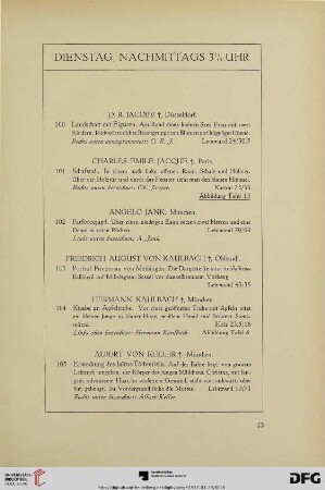Dienstag, nachmittags (Nr. 100-227)
