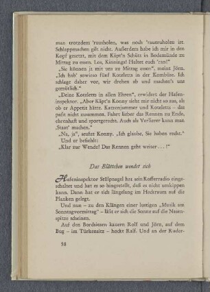 Das Blättchen wendet sich