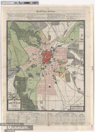 Plan von Leipzig