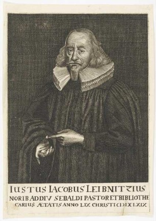Bildnis des Iustus Iacobus Leibnitzius