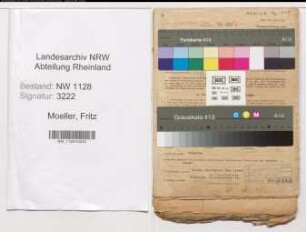 Entnazifizierung Fritz Moeller , geb. 27.04.1907 (Polizist)