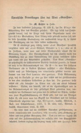 479-480 Sprachliche Bemerkungen über das Wort "Gewissen"