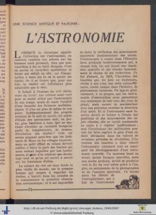 L'Astronomie.