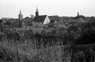 Marbach: Gesamtansicht der Stadt von Westen