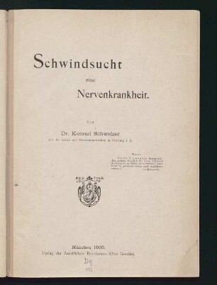 Schwindsucht eine Nervenkrankheit