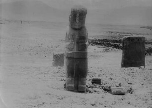 Steinstatue in Tiahuanaco