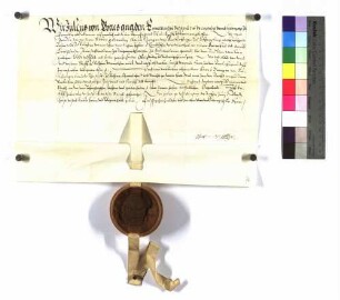 Bischof Julius für Hans Georg von Berlichingen verleiht Krailshausen; Siegel.