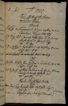Aus Götting. Auctionen erstandene Bücher [und andere Erwerbungen, u.a. von Vandenhoeck].