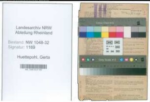 Entnazifizierung Gerta Huettepohl , geb. 22.04.1897 (Angestellte)