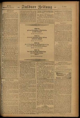 Zweite Ausgabe vom Donnerstag, den 05. April 1917.