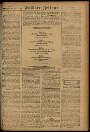 Zweite Ausgabe vom Donnerstag, den 05. April 1917.