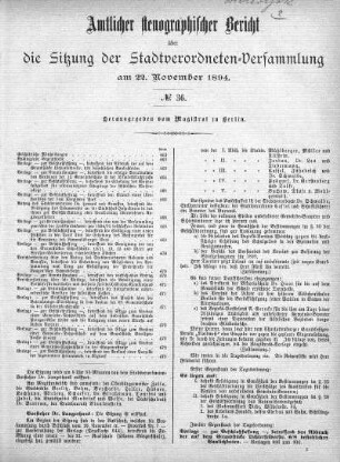 No 36, 22. November 1894