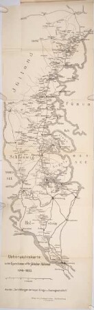 Uebersichtskarte zu den Operationen auf der jütischen Halbinsel 1848 - 1850