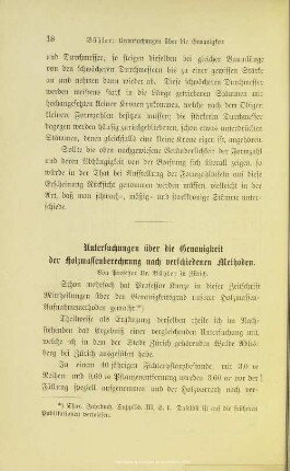 I.2. Untersuchungen über die Genauigkeit der Holzmassenberechnung nach verschiedenen Methoden