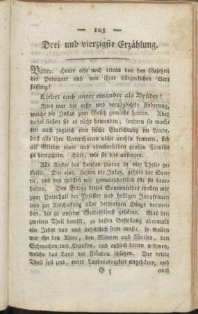Drei und vierzigste Erzählung