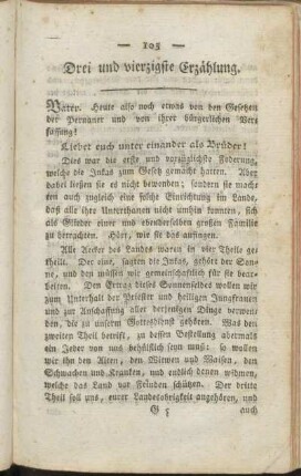 Drei und vierzigste Erzählung