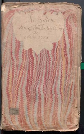 IX A 1 - Alte Stadtrechnungen (1758)