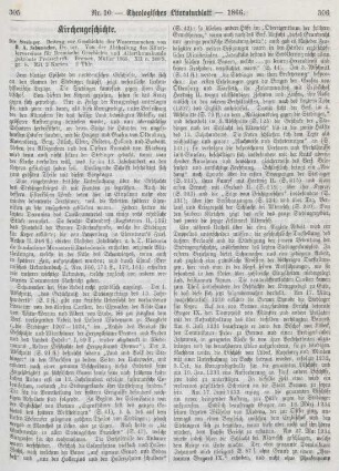 305-309 Kirchengeschichte