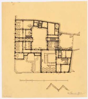 Geschäftshaus Probststraße/Poststraße, Berlin-Mitte: Vorentwurf: Grundriss EG
