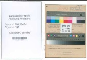 Entnazifizierung Bernard Abendroth , geb. 28.11.1903 (Arbeiter)