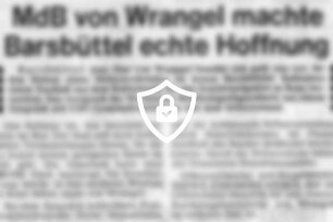 MdB von Wrangel machte Barsbüttel echte Hoffnung