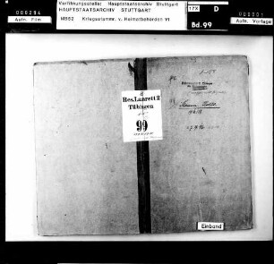 Kriegs- und Zivilstammrolle des Reserve-Lazaretts Tübingen II (Abteilung Normannenhaus) - männl./weibl. Personal
