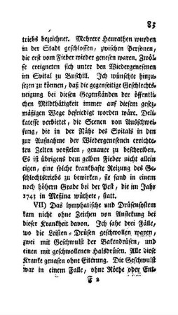 VII. Im Systeme der Lymphatischen Gefässe und Drüsen.
