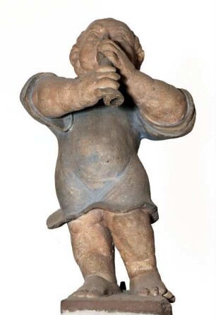 Portal zum Bürgermeisterzimmer, Kaminportal — Schalmeiblasender