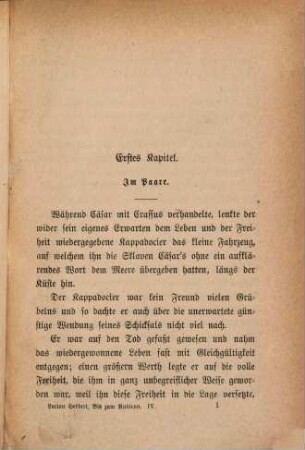 Bis zum Rubicon : Roman aus Julius Cäsar's Jugendleben, 4