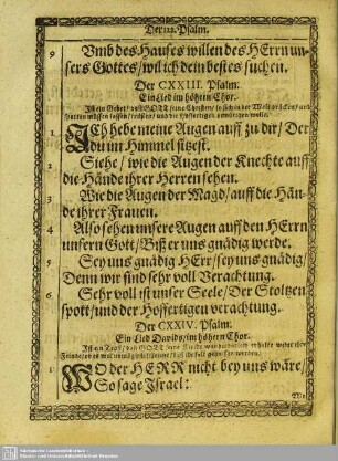 Der CXXIV. Psalm