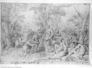 Concorso Accademico 1679, Prima Classe, Auffindung des Moses, terzo premio ex aequo
