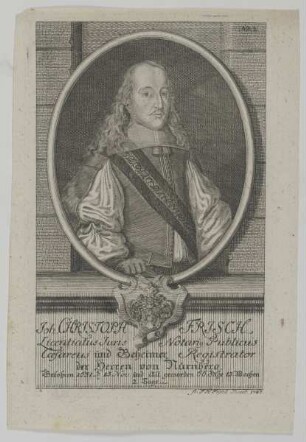Bildnis des Joh. Christoph Frisch