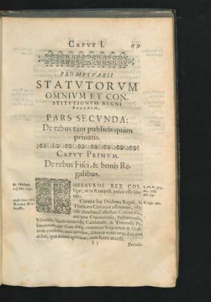 Pars Secunda. De rebus tam publicis quam priuatis.