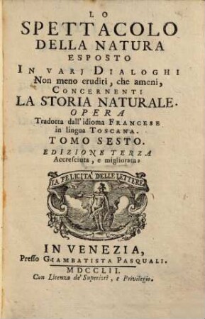 Lo spettacolo della natura, 6