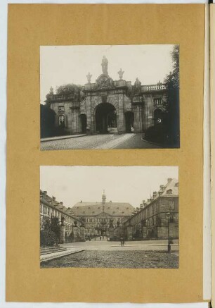 Schloss Fulda: Ansicht, Ansicht Einfahrt (aus: Skizzen- und Fotoalbum 19)