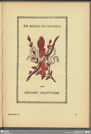 Buchumschlag "Der Bogen des Odysseus"