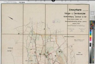 Billerbeck (Billerbeck), Flurbereinigung Bombeck, Wege- und Gewässerplan