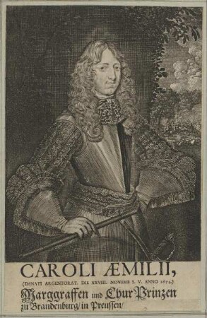 Bildnis des Kurprinzen Carl Emil von Brandenburg
