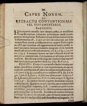 Caput Nonum. De Retractu Conventionali Vel Testamentario.