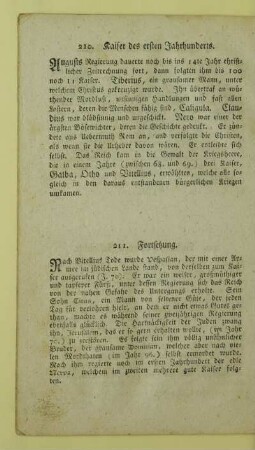 210. Kaiser des ersten Jahrhunderts