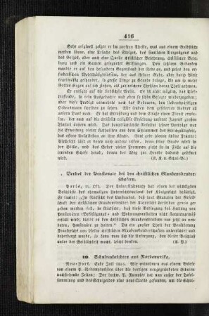 Schulnachrichten aus Nordamerika